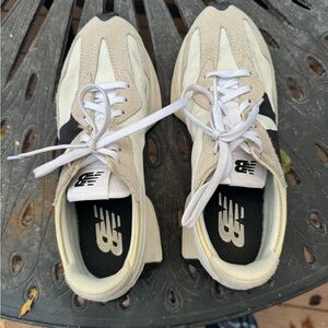 New Balance Cream and White Athletic Shoes